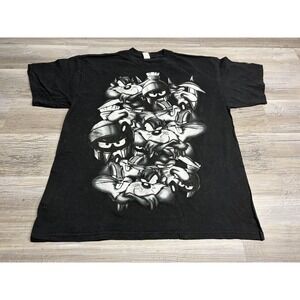 Vintage Looney Tunes Graphic Shirt XL Blacklisted Fifth Sun Taz‎ Marvin Bugs Rap